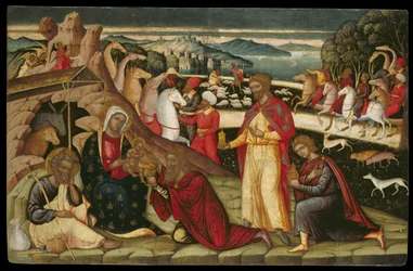 A Adoração dos Magos (tempera no painel)