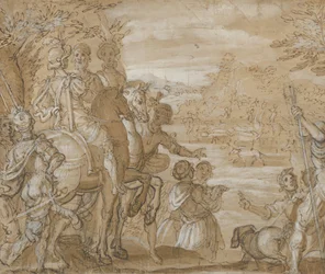 Um Grupo de Caça, c. 1555-65.