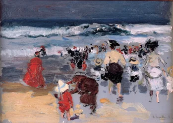 Praia em Biarritz, 1906