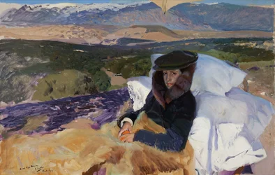Maria convalescente em El Pardo, 1906.