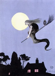 As bruxas, se acreditarmos nas lendas, foram as primeiras a praticar a aviação (bruxa na sua vassoura) - em "As aventuras da aviação" de Xandaro
