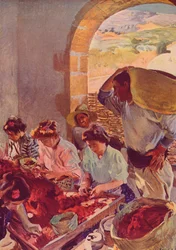 A preparação de uvas secas, 1890, c1932