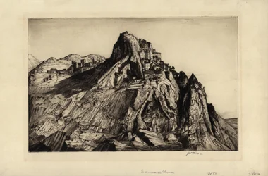 Cervara de Roma (gravura e ponto de seca)