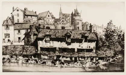 O Lavoirs, Vannes (gravura e ponto de secagem)