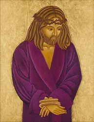 Behold the Man, 2004 (têmpera de ovo e ouro de 24k sobre madeira)