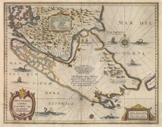 A delimitação das pessoas comuns, contando com o novo e mais exata do Magellane eo Estreito Le Maire, 1630