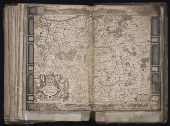 Novo Mapa polonês delimitação da Polónia, c. 1629-1630