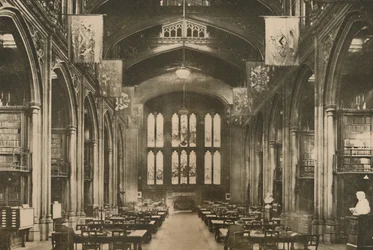 Biblioteca da Guildhall à qual todo londrino deve ir, c1935.