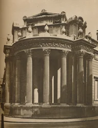 Canto de Tivoli, obra-prima de Sir John Soanes no Banco da Inglaterra, c1935.