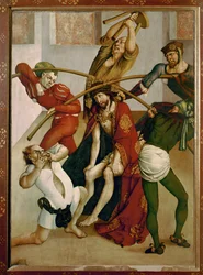 Jesus com a coroa de espinhos (têmpera sobre madeira de abeto)