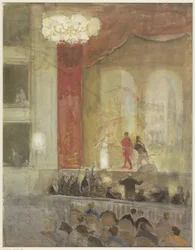 Princesa Schouwburg em Haia durante a performance de Otelo
