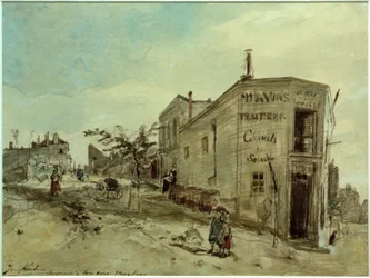 Com vista para Montmartre, o Café Le Roi du Desert