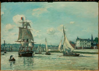 Entrada para o porto de Honfleur