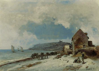 A praia em Sainte-Adresse, 1862