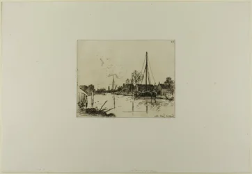 O Canal, de Livro de seis gravuras, vistas da Holanda