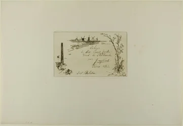 Página de título, do Livro de seis gravuras, vistas da Holanda