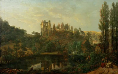 Vista da ruína do castelo de Tharandt