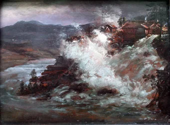 Alemão: Cascata na Noruega Cascata na Noruega