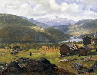 Vale norueguês por Johan Christian Clausen Dahl (1788-1857), Noruega Século XIX