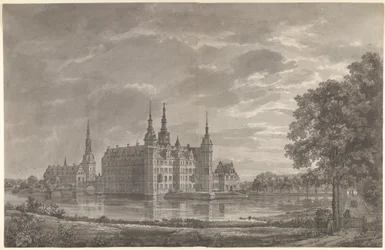 Vista do Castelo de Frederiksborg a partir do nordeste