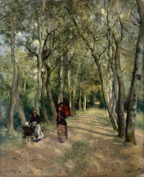 The Promenade (óleo no painel)