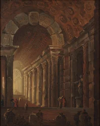 A Vaulted Staircase, c.1783 (óleo sobre tela)