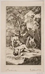 Ilustração para "A Morte de Abel" de Salomon Gessner, 1764