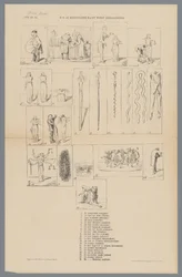 Caricatura da Reforma do Judiciário, 1873 Como o judiciário está organizado (título no objeto)