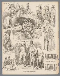 Cartoon sobre a abertura dos Estados Gerais, 1870 Abertura dos Estados Gerais (título no objeto)