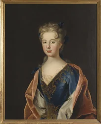 Princesse Anne Leszczynska - Retrato da Princesa Anna Leszczynska (1699-1717), por Starbus, Johan (1679-1724). Óleo sobre tela