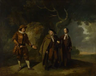 Parsons, Bransby, e Watkyns em Uma Cena de Lethe, 1766.  