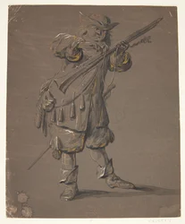 Soldado com rifle