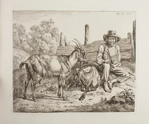 Pastor com cabras