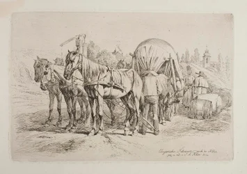 Carroça de cavalos húngara