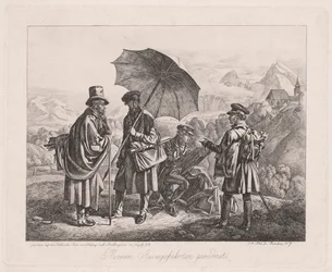 Os artistas em sua jornada, 1819.