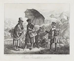 Os artistas em sua jornada, pub. 1819