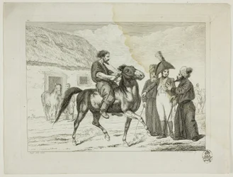 Escola de equitação e cavalos