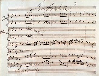 Primeira página da partitura de Adriano em Siria por J A Hasse (1752)