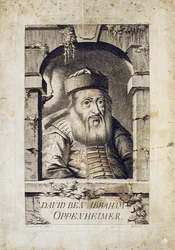 Retrato de David Oppenheim 1664-1736, rabino-chefe de Praga