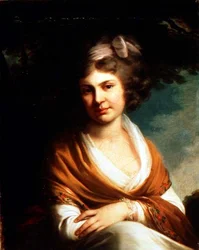 Retrato da Condessa Natalia Alexandrovna Suvarova (1775-1844) 1795 (óleo sobre tela)