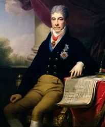 Retrato de Andrey Razumovsky Kirillovich (1752-1836) diplomata russo, embaixador do Czar em Viena; ca.1810