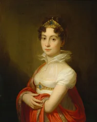 "Retrato juvenil da Imperatriz Maria Ludovica (1787-1816) com um diadema"
