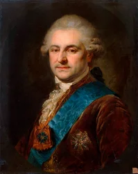 Retrato de Stanislaw II August Poniatowski, segunda metade do século XVIII.