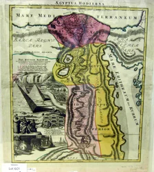 Aegyptus Hodierna, Mapa do Egipto, ca. 1720.