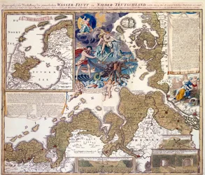 Mapa da Inundação de Natal de 1717