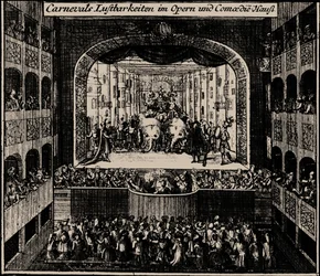 Markgrafentheater em Erlangen, 1721