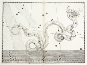 Constelação Serpens Caput e Serpens Cauda c.1603