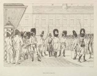 Grenadiers austríacos, início do século XIX.