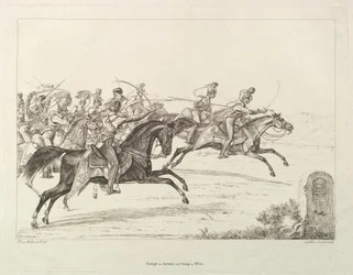 Lanceiros austríacos, início do século XIX.