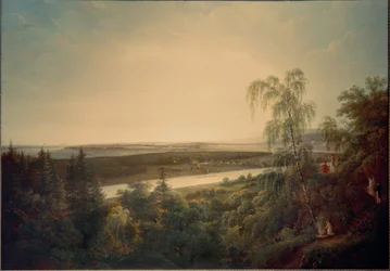 Paisagem do Elba com vista para Dresden